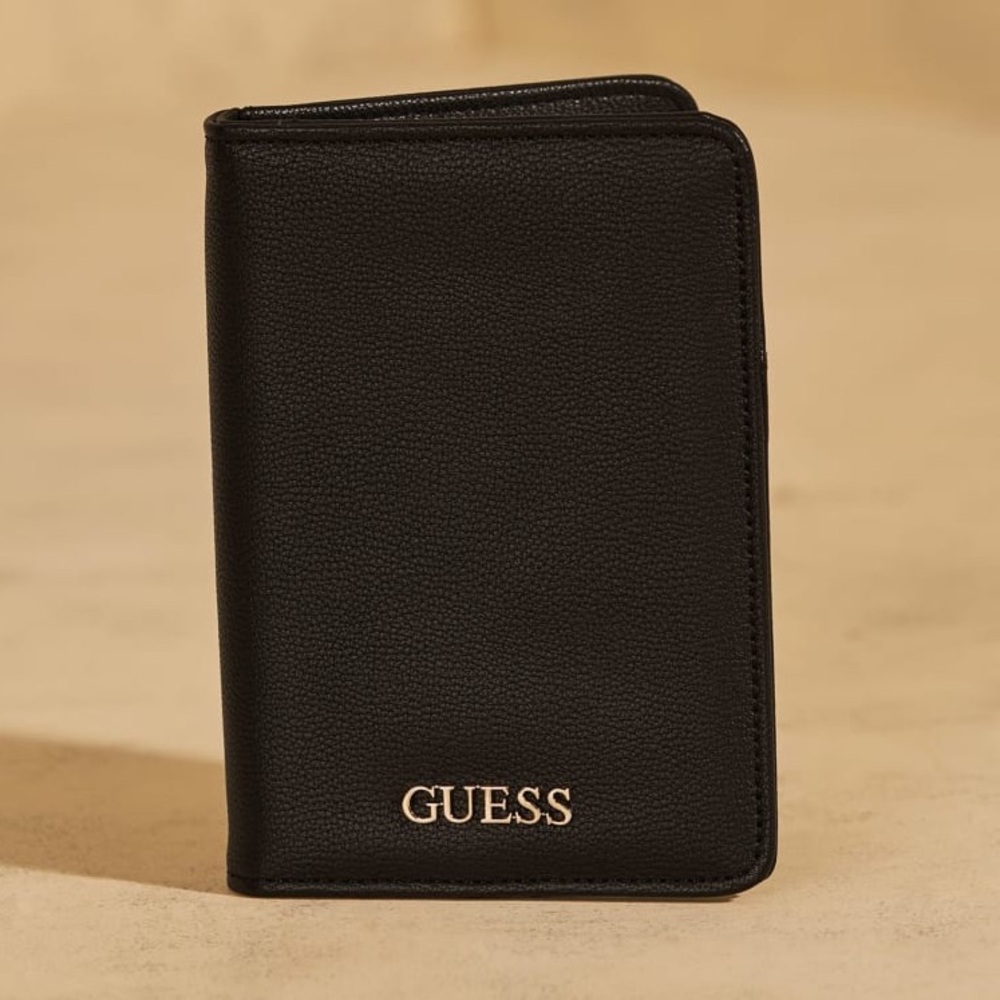 GUESS Leather Elite Passport Holder